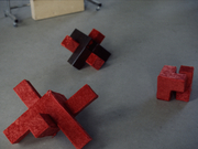 rote Stretchsamt Überzüge